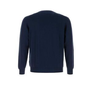 FEDELI Men's Fine Knit Crewneck Sweater Men BLUE Sweaters & Cardigans